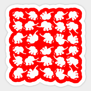 Cute Elephant Pattern Sticker